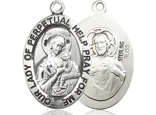 Sterling Silver Our Lady of Perpetual Help Medal Catholic Jewelry