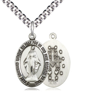 Sterling Silver Miraculous Medal Catholic Jewelry