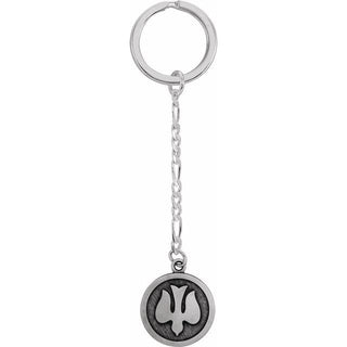 Sterling Silver 23 mm Holy Spirit Key Chain
