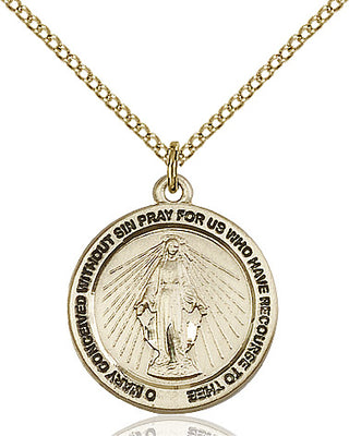 14kt Gold Filled Miraculous Medal Religious Jewelry