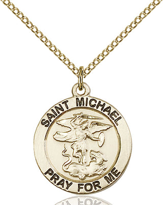 Gold-Filled St. Michael the Archangel Pendant