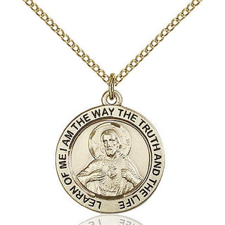 14kt Gold Filled Scapular Medal Religious Jewelry