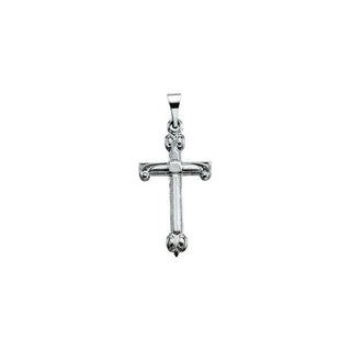 Platinum 20x12 mm Cross Pendant