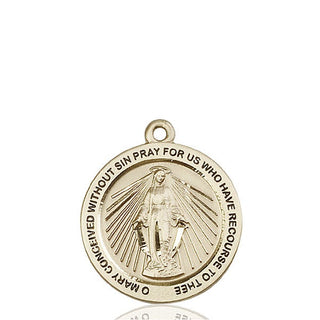 14kt Gold Miraculous Medal