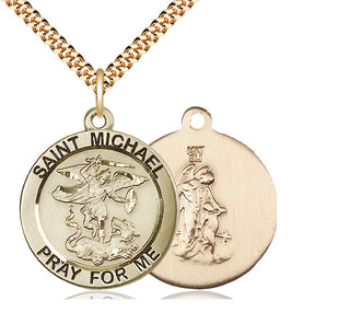 14kt Gold Filled Saint Michael the Archangel Medal Catholic Jewelry