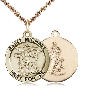 14kt Gold Filled Saint Michael the Archangel Medal Catholic Jewelry