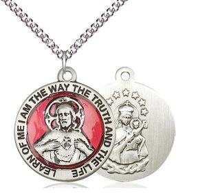 Sterling Silver Scapular Medal Catholic Jewelry