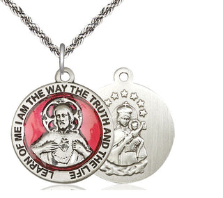 Sterling Silver Scapular Medal Catholic Jewelry