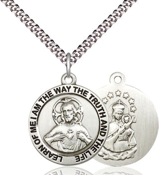 Pewter Scapular Medal Catholic Jewelry