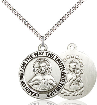 Pewter Scapular Medal Catholic Jewelry