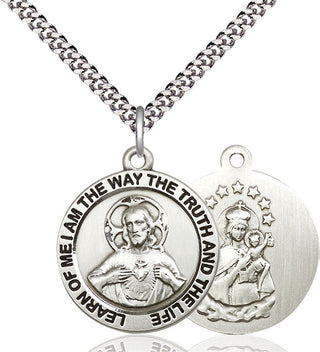 Pewter Scapular Medal Catholic Jewelry