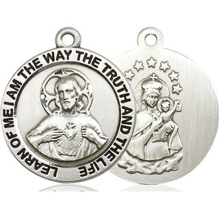 Sterling Silver Scapular Medal Catholic Jewelry