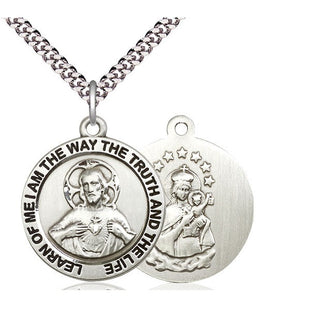 Sterling Silver Scapular Medal Catholic Jewelry
