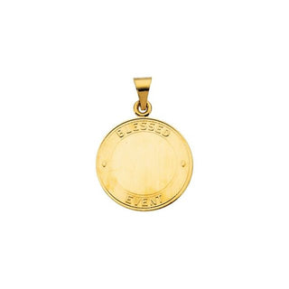 14K Yellow 18 mm Blessed Event Medal