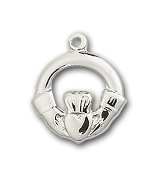 Sterling Silver Claddagh Pendant
