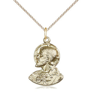 14kt Gold Head of Christ Medal