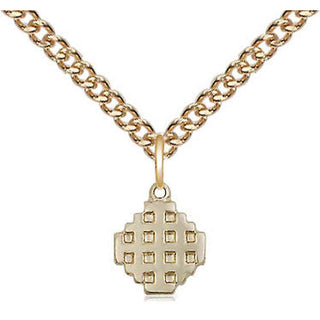 14kt Gold Jerusalem Cross Medal
