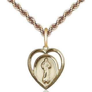 14kt Gold Filled Divine Mercy Medal Religious and Catholic Jewelry