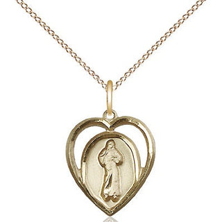 14kt Gold Divine Mercy Medal