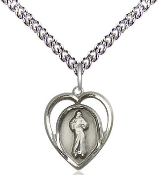 Sterling Silver Divine Mercy Medal Religious and Catholic Jewelry