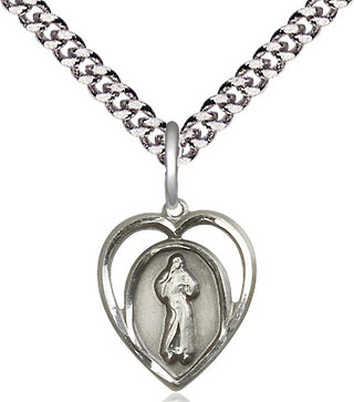 Sterling Silver Divine Mercy Medal Religious and Catholic Jewelry