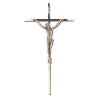 10" Crucifix With Museum Gold Corpus