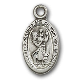 Sterling Silver St. Christopher Pendant