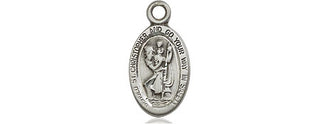 Sterling Silver Saint Christopher Pendant - SALE