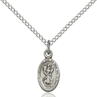 Sterling Silver St. Christopher Pendant - SALE