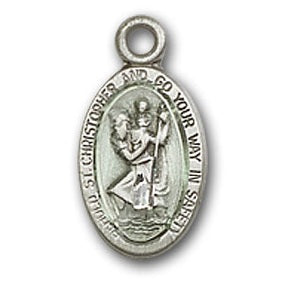 Sterling Silver Saint Christopher Pendant