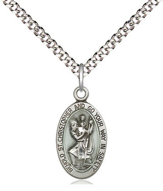 Sterling Silver Saint Christopher Medal Religious Jewelry