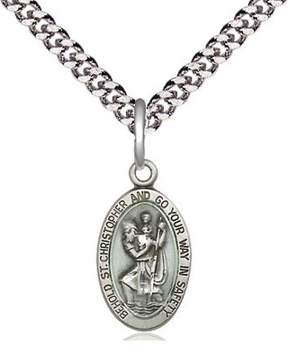 Sterling Silver Saint Christopher Medal Religious Jewelry