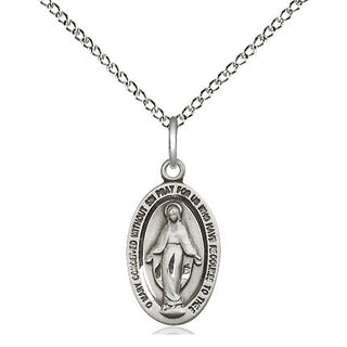 Sterling Silver Miraculous Medal Religious Jewelry