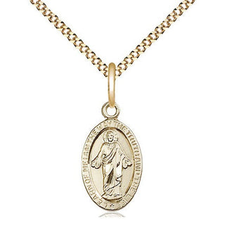 14kt Gold Filled Scapular Medal Religious Jewelry