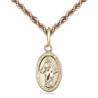 14kt Gold Filled Scapular Medal Religious Jewelry