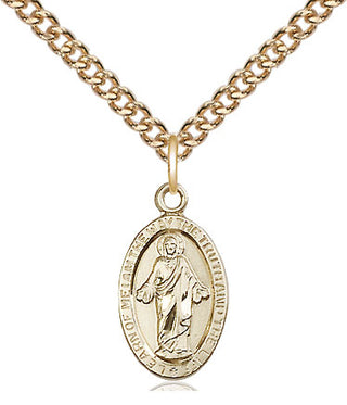 14kt Gold Scapular Medal