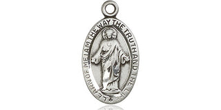 Sterling Silver Scapular Medal Religious Jewelry