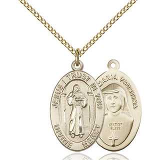 Gold-Filled Divine Mercy Pendant