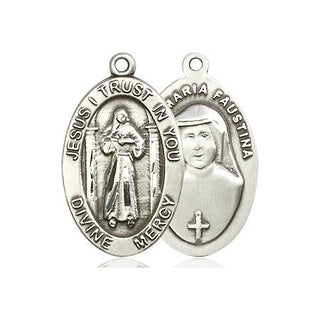 Sterling Silver Divine Mercy Medal