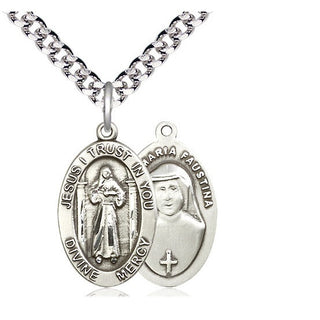Sterling Silver Divine Mercy Medal Religious Jewelry