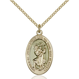Gold-Filled St. Christopher Pendant