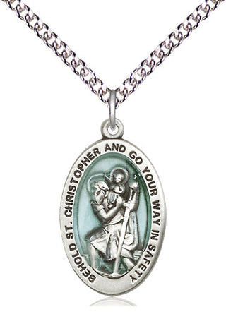 Sterling Silver Saint Christopher Medal Catholic Jewelry