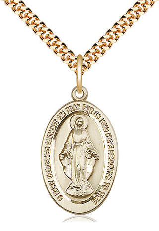 14kt Gold Filled Miraculous Medal Catholic Jewelry