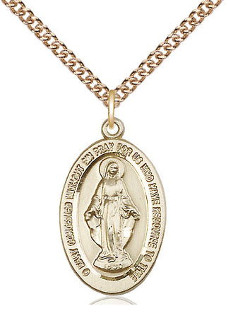 14kt Gold Filled Miraculous Medal Catholic Jewelry