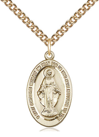 14kt Gold Filled Miraculous Medal Catholic Jewelry