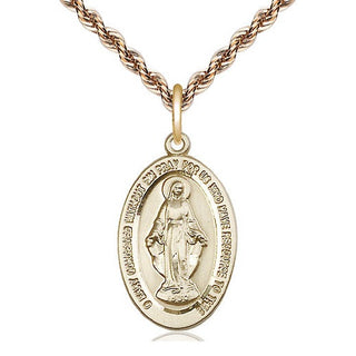 14kt Gold Filled Miraculous Medal Catholic Jewelry