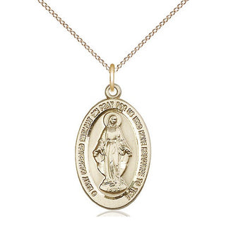 14kt Gold Miraculous Medal