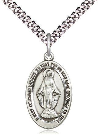 Sterling Silver Miraculous Medal Catholic Jewelry