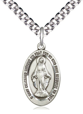 Sterling Silver Miraculous Medal Catholic Jewelry