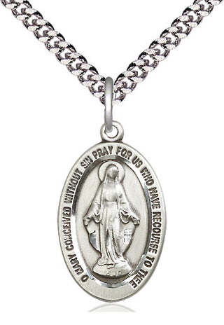 Sterling Silver Miraculous Medal Catholic Jewelry